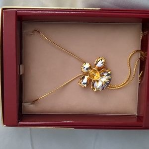 Risis Dipped Orchid Necklace purchased in Singapore. Brand new never worn.